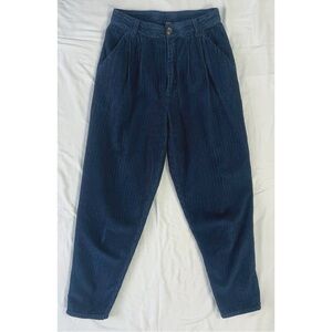 Free People Navy Corduroy Trousers